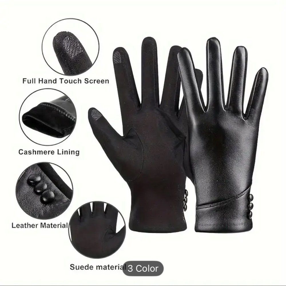 NEW: Elegant Black Gloves - Picture 3 of 9